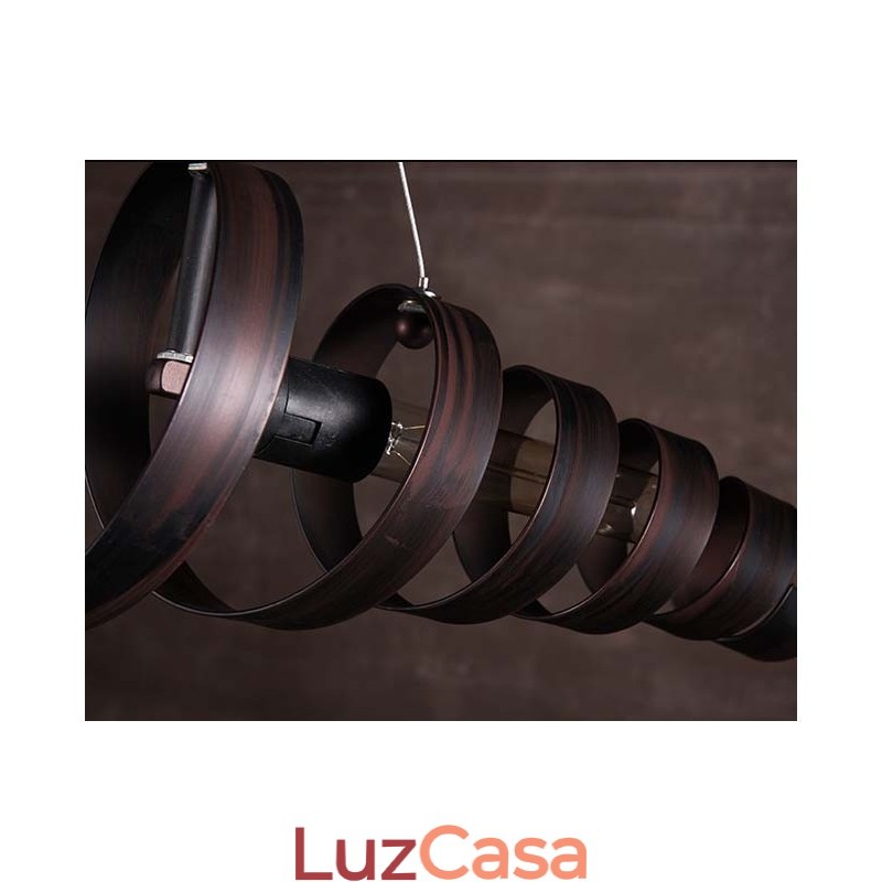 Lâmpada de ferro retrô Lustre moderno minimalista estilo industrial
