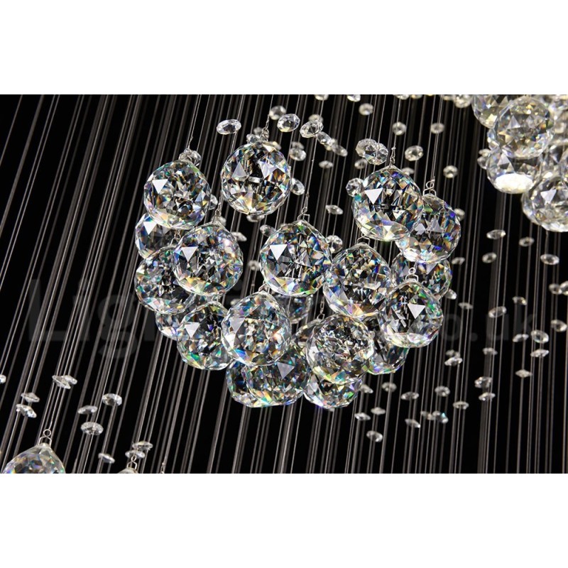 Comprimento extra 5 metros cristal longo gota teto pingente luz lustre moderno casa pendurado iluminação lustre lâmpadas luminárias