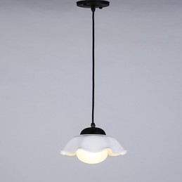 Pintura rústica de chalé para designers, lustre de 2 lâmpadas em metal para lojas internas