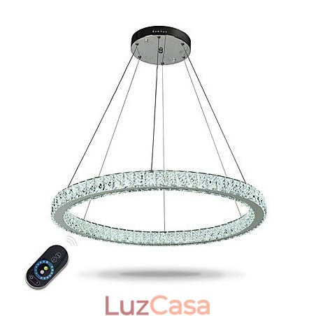 Luminária pendente de teto em anel regulável, lustre moderno, iluminação interna, luz com controle remoto Luminária pendente de teto em anel regulável, lustre moderno, iluminação interna, luz com controle remoto