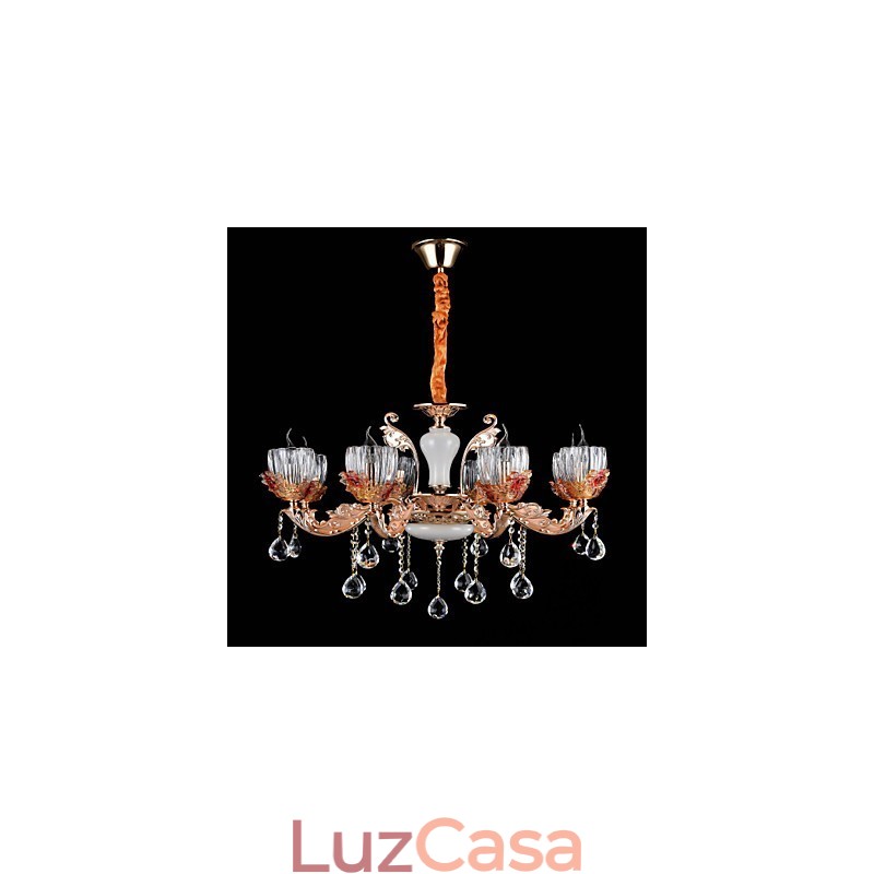 Moderno Contemporâneo Tradicional Clássico Liga de Zinco Recurso para Cristal Mini Estilo Metal Pendente Luz