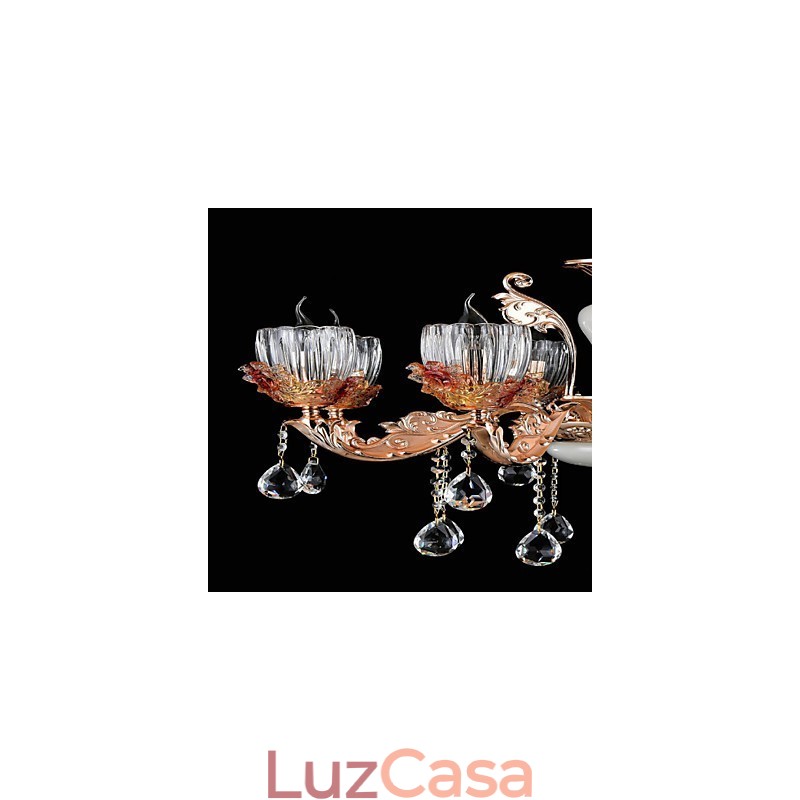Moderno Contemporâneo Tradicional Clássico Liga de Zinco Recurso para Cristal Mini Estilo Metal Pendente Luz