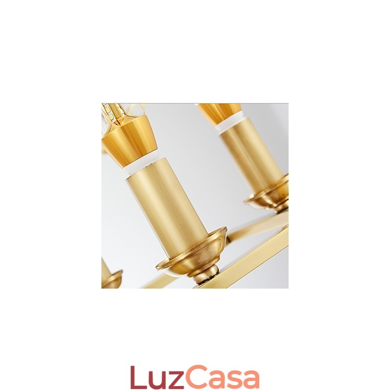 Lustre de metal moderno e contemporâneo em latão para designers