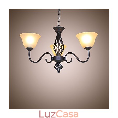 Tradicional Clássico Rústico Lodge Vintage Retro Country Outros Recurso para Mini Estilo Designers Lustre de Metal