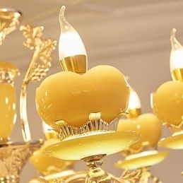 Lustre de cristal de liga de zinco estilo europeu para casa