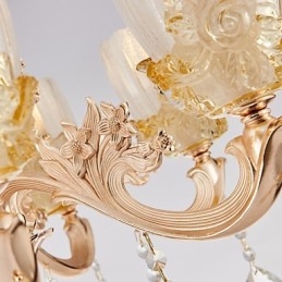 Lustre de cristal de liga de zinco estilo europeu para casa