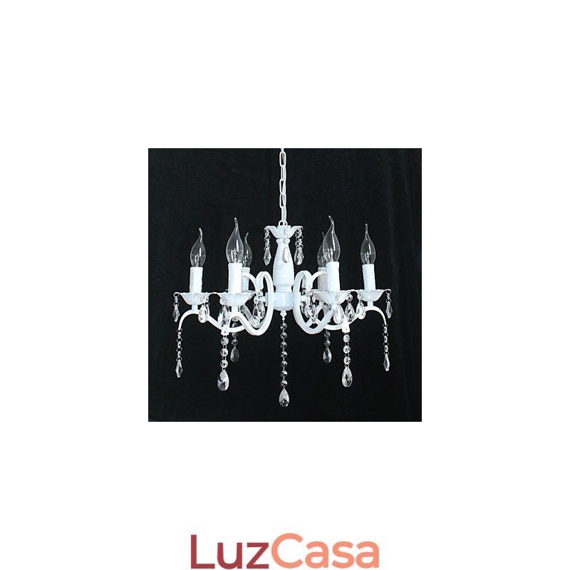 Lustre moderno de cristal mini estilo vela lâmpada de ferro lâmpadas
