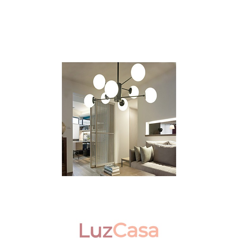 Pintura clássica tradicional contemporânea moderna para lustre de metal estilo mini