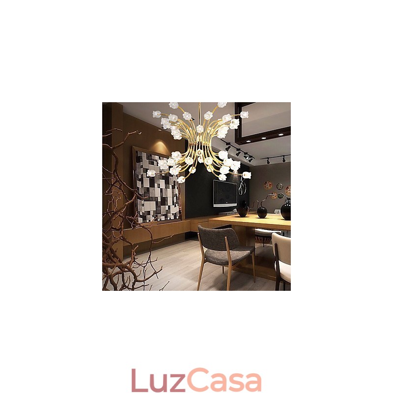 Lustre de teto moderno e minimalista com personalidade