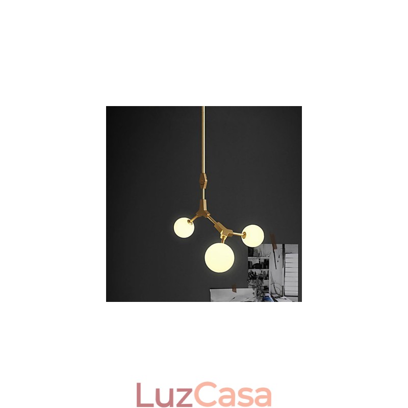 Recurso de pintura clássica tradicional para luminária pendente de madeira e bambu estilo mini