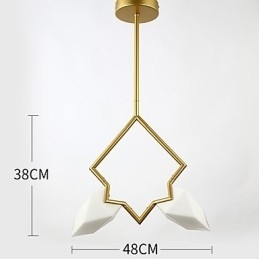 2 postes de luz modernos de metal com lustre de vidro pêssego, luminária pendente para decoração de cantina