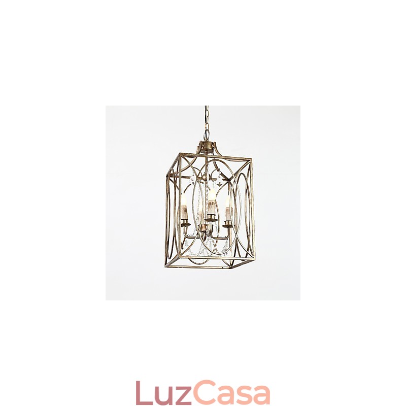 Quatro luzes vintage metal americano industrial loft pintura cor lustre europeu lâmpada pingente decoração interna