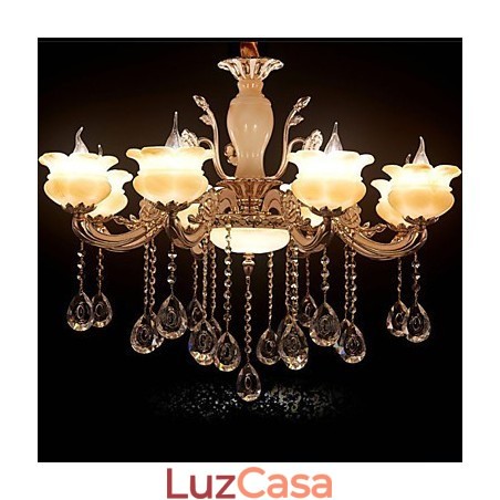 Luminária pendente de cristal jade Luminária pendente de cristal jade