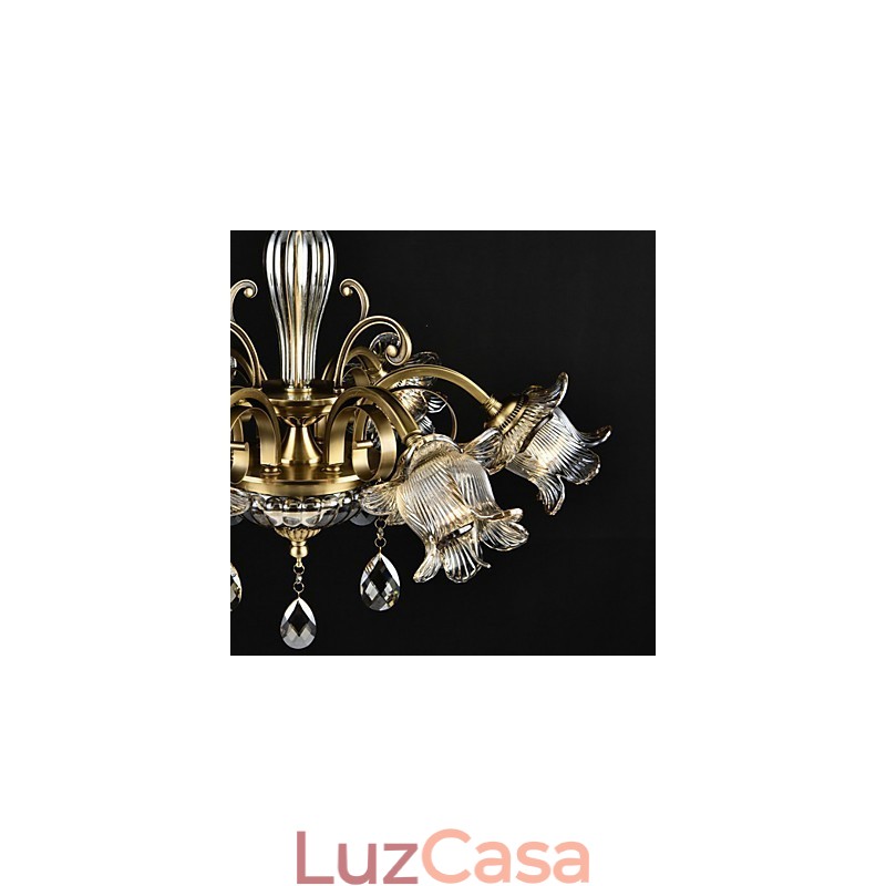 Pintura rústica de chalé para designers, lustre de 2 lâmpadas em metal para lojas internas