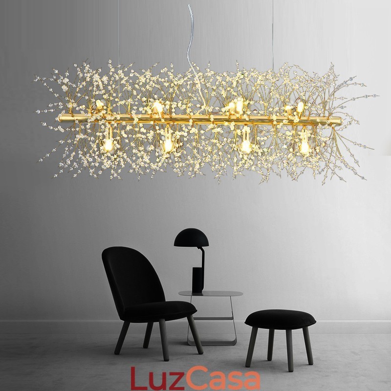 Recurso tradicional clássico galvanizado para lustre de metal cristal