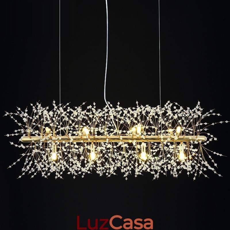 Recurso tradicional clássico galvanizado para lustre de metal cristal