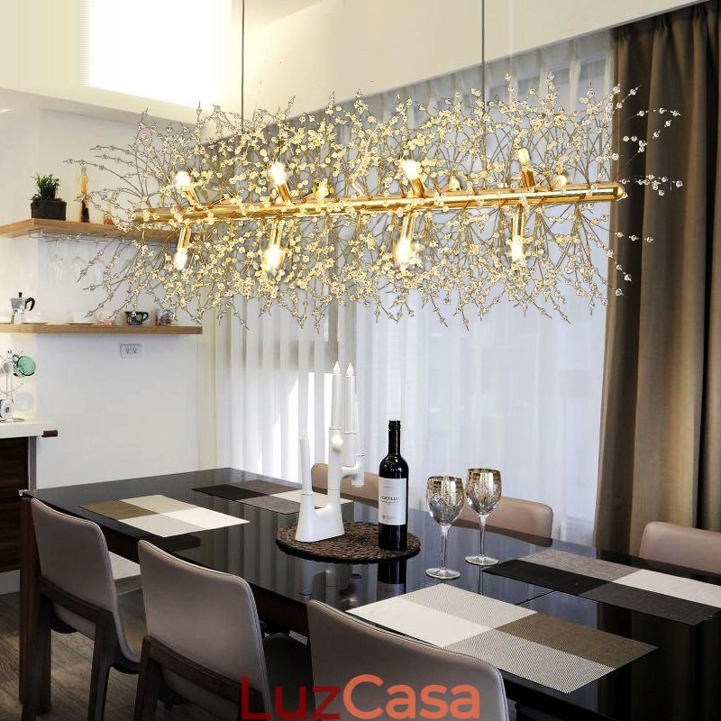 Recurso tradicional clássico galvanizado para lustre de metal cristal