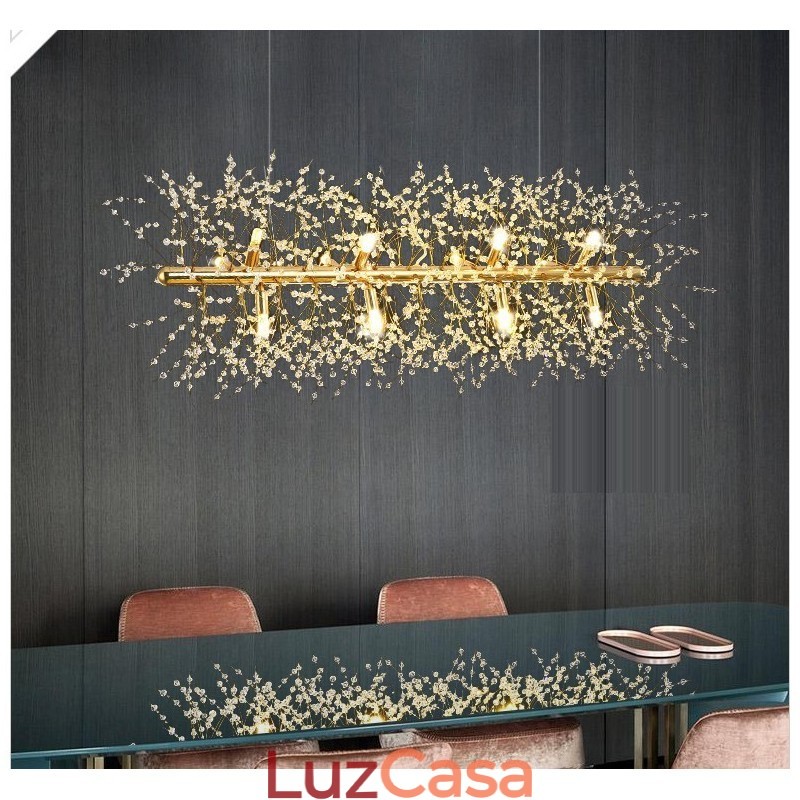 Recurso tradicional clássico galvanizado para lustre de metal cristal