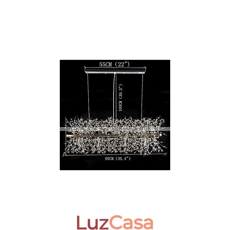 Recurso tradicional clássico galvanizado para lustre de metal cristal