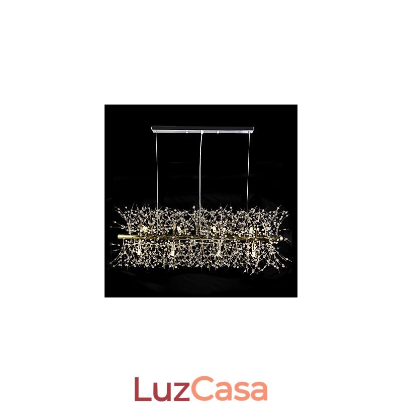 Recurso tradicional clássico galvanizado para lustre de metal cristal