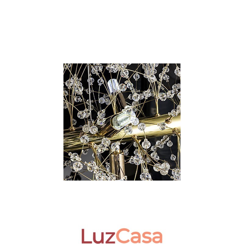 Recurso tradicional clássico galvanizado para lustre de metal cristal