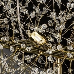 Recurso tradicional clássico galvanizado para lustre de metal cristal