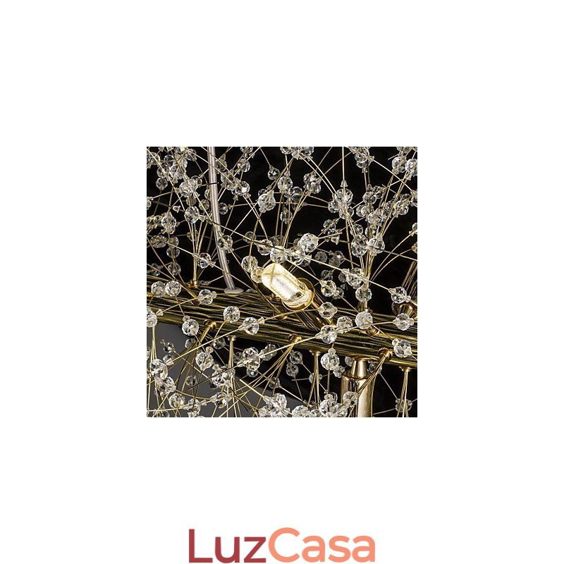 Recurso tradicional clássico galvanizado para lustre de metal cristal