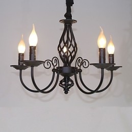 Moderno Contemporâneo Tradicional Clássico Vintage Retro Outros Recurso para Mini Estilo Vela Estilo Lustre de Metal