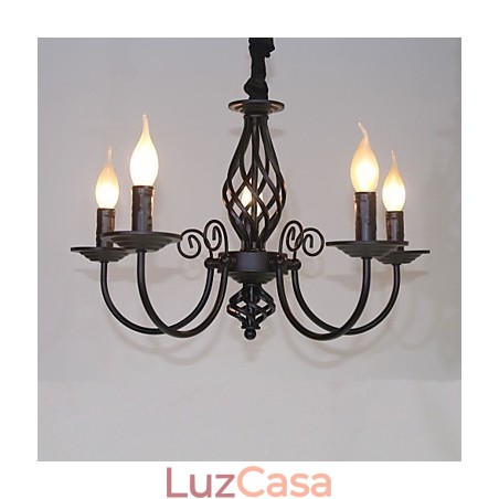 Moderno Contemporâneo Tradicional Clássico Vintage Retro Outros Recurso para Mini Estilo Vela Estilo Lustre de Metal