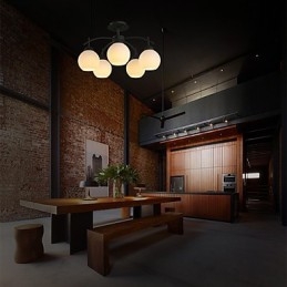 Moderno Contemporâneo Outros Destaque para Designers Lustre de Metal