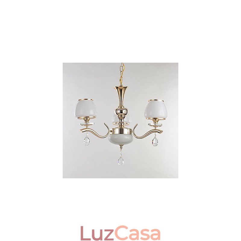Característica eletrogalvanizada contemporânea moderna para lustre de metal cristal