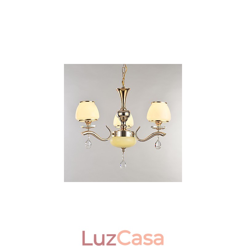 Característica eletrogalvanizada contemporânea moderna para lustre de metal cristal