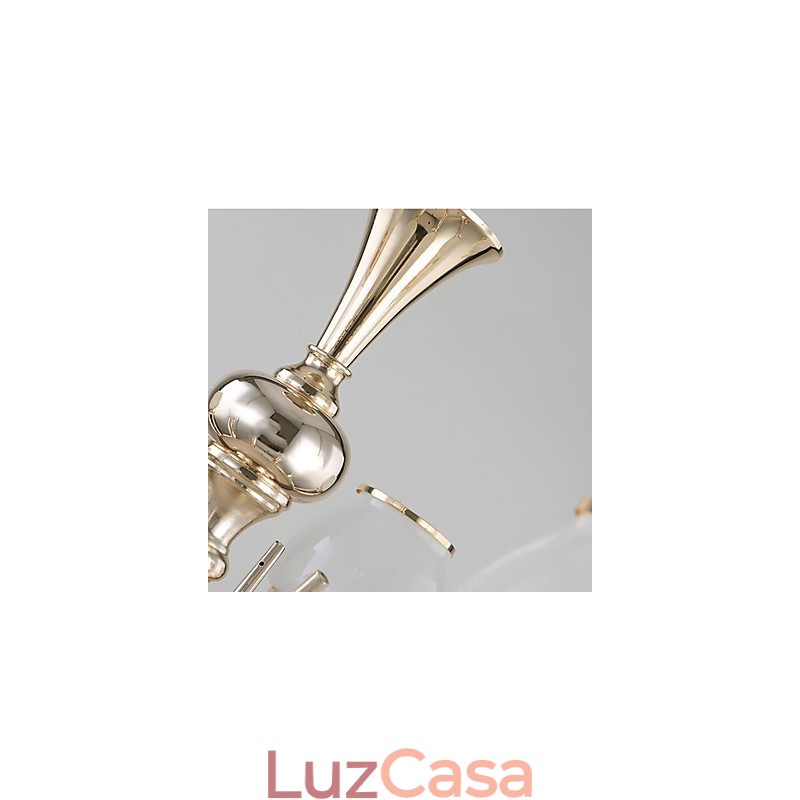Característica eletrogalvanizada contemporânea moderna para lustre de metal cristal