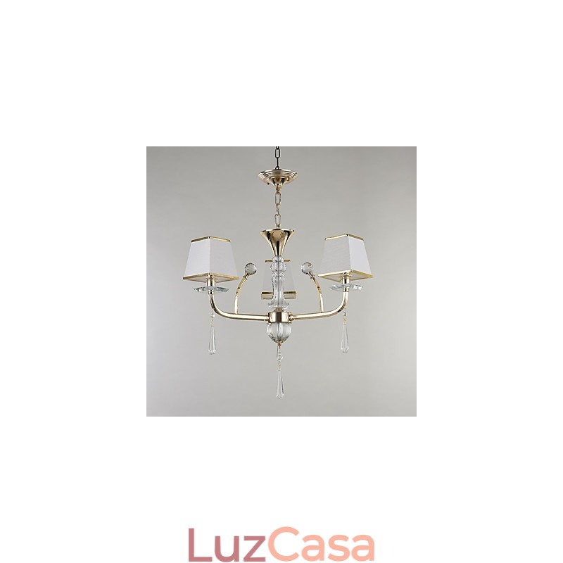 Característica eletrogalvanizada contemporânea moderna para lustre de metal cristal