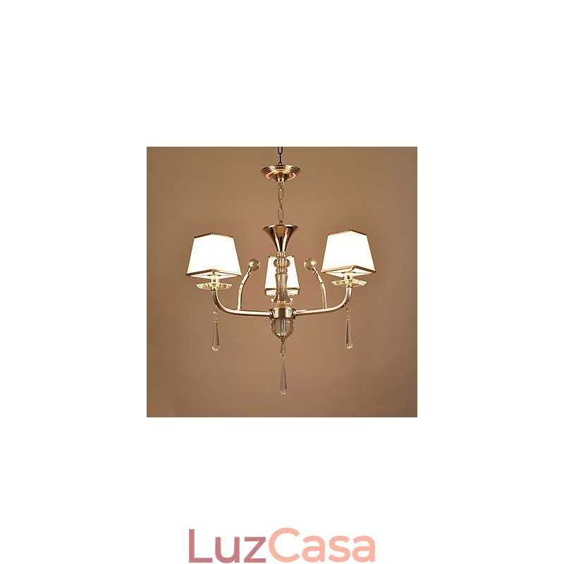Característica eletrogalvanizada contemporânea moderna para lustre de metal cristal