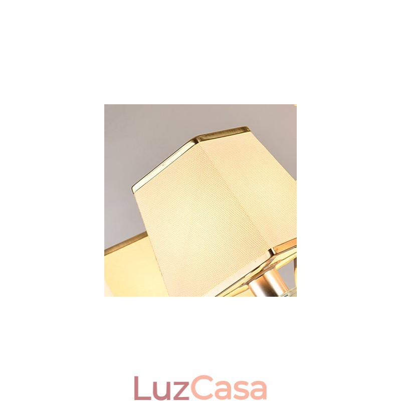Característica eletrogalvanizada contemporânea moderna para lustre de metal cristal