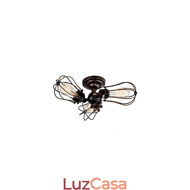 Recurso de pintura retrô para designers de estilo mini Lustre de metal
