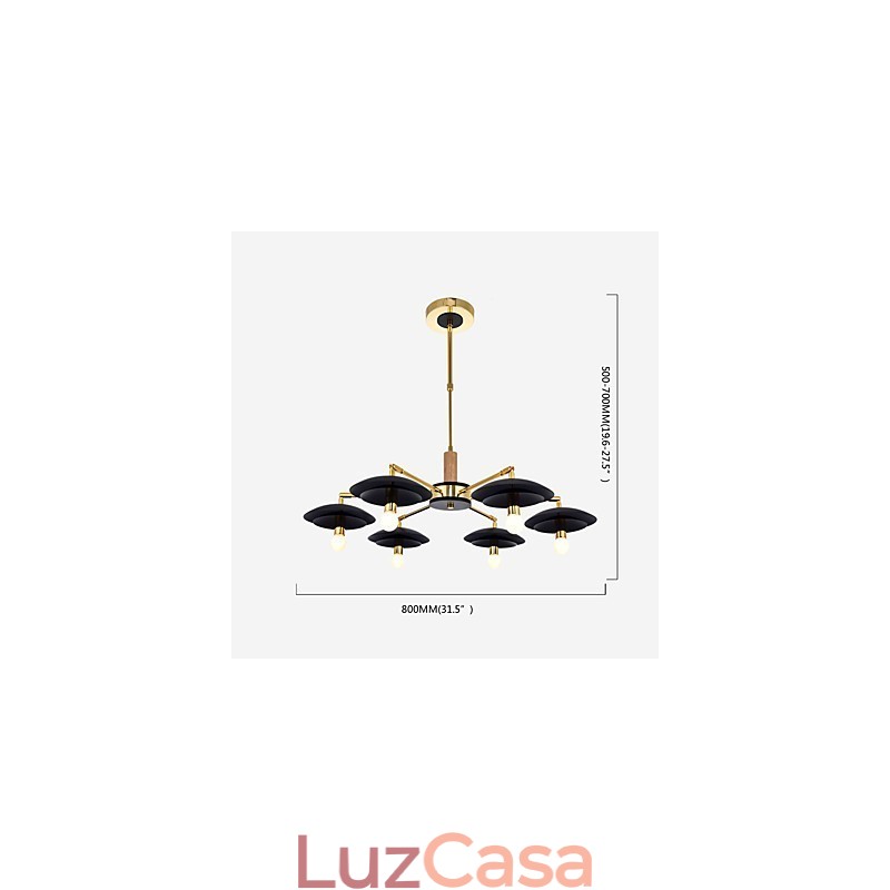 Lustre Personalizado 6 Luzes