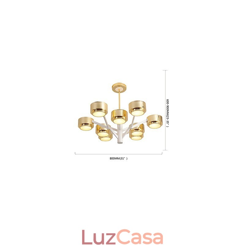 Lustre de teto moderno e minimalista com personalidade