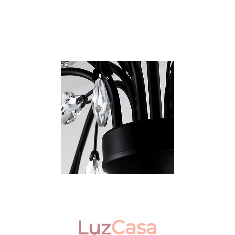Lustre de cristal de 12 luzes moderno contemporâneo tradicional clássico vintage retrô country pintura característica