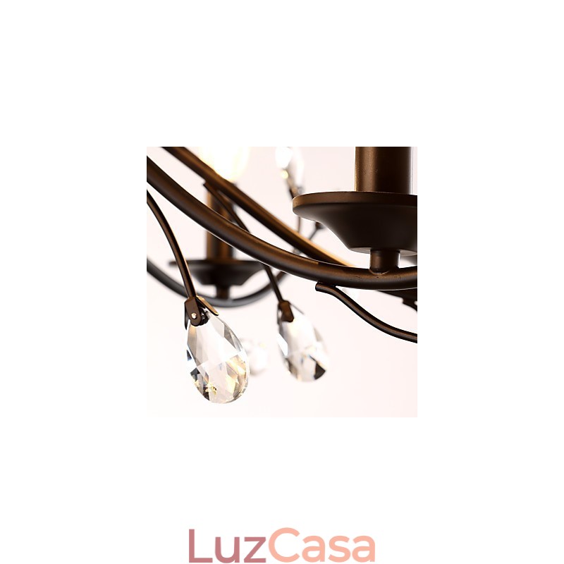 Lustre de cristal de 12 luzes moderno contemporâneo tradicional clássico vintage retrô country pintura característica