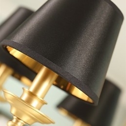 Lustre Tradicional Clássico Country Latão Recurso para Mini Estilo Metal 8 Lâmpadas