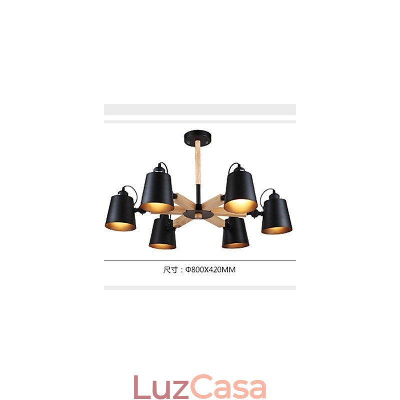 Lustre Mini Estilo Moderno Contemporâneo Metal
