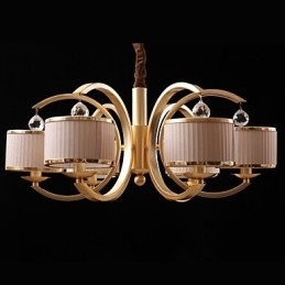 Lustre de bronze moderno e contemporâneo em metal