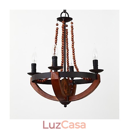 Quatro luzes vintage pintura característica mini estilo madeira bambu lustre lâmpada o decorador pendente lâmpada Quatro luzes vintage pintura característica mini estilo madeira bambu lustre lâmpada o decorador pendente lâmpada