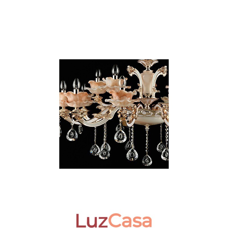 Luminária pendente de liga de zinco com recurso para cristal estilo mini metal interno lojas 15 lâmpadas