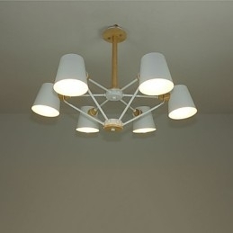 Lustre de metal com pintura vintage em madeira de macaron multicolorido