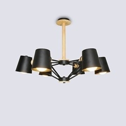 Lustre de metal com pintura vintage em madeira de macaron multicolorido