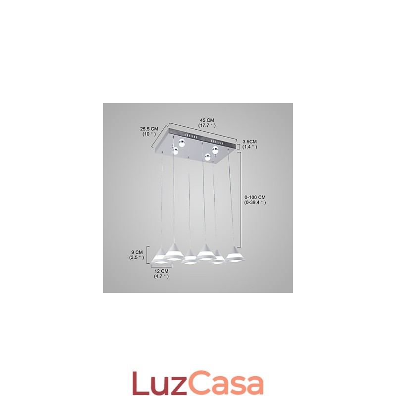 Luminária Pendente Moderna Contemporânea para Acrílico