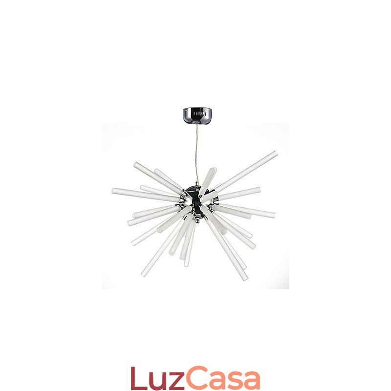 Globe Chrome Feature para lustre de metal cristal